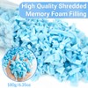 RAINFLOW Shredded Memory Foam Filling - 6.35oz Bean Bag Filler,Soft