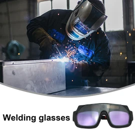 Welding Glasses,Anti-Glare Welding Eyewear - Shock Scratch Resistant Auto Darkening Welder Goggles for TIG ARC MIG Plasma Cutting Construction Lab Grinding