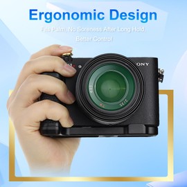 Haoge HG-RX1RIII Anti-Slip Camera Bracket Holder Hand Grip for Sony Cyber-Shot DSC-RX1R III RX1RM3 RX1RIII Full Frame Digital Camera