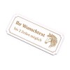 Engraved Andalusian Horse and Desired Text Door Sign 19 x