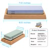 Whetstone Knife Sharpening Stone Kit: Double Straight Chef Sharpener Set