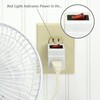 3 Prong Grounded Single Port Power Adapter for Outlet with