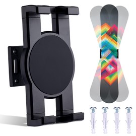 BOXOB Skateboard Deck Wall Mount, 360-Degree Rotating Skateboard Wall Hanger Stand Floating Snowboard Holder Shelf Horizontal Skate Deck Display Rack for Skateboarder Collector