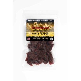 Glenwood Jerky 10oz Bag Moist and Tender Beef Jerky (Honey Pepper)