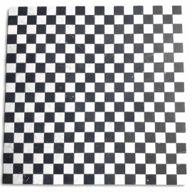 Stone Center Online C251XH Carrara White Black Marble Checkerboard Chess Mosaic Tile Honed