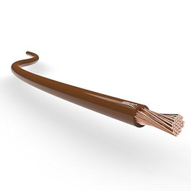 Auprotec Litze FLRy car electric wire, 0.75 mm², 1 mm², 1.5 mm², Length 5 m or 10 m, brown