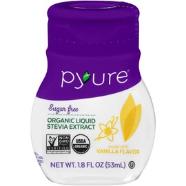 Pyure Organic Liquid Stevia Extract Sweetener, Vanilla, Sugar Substitute, 100 Servings, 1.8 Fl. Oz