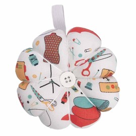 Pin Cushion, 1 Pcs Creatives Pumpkin Fabric Sewing Pin Cushion with Elastic Wrist Belt