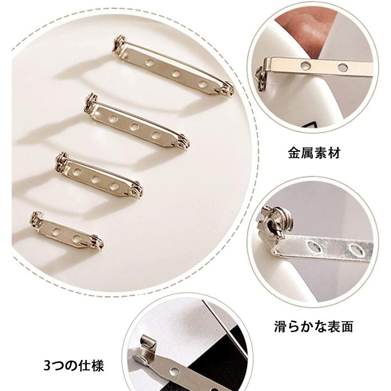 BIUTEFOR Brooch Pins, Corsage Pins, Rotary Lock, 3 Sizes of