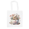Purely Home Teacup Bunny Tote Bag - Cute Accessory Gifts