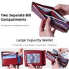 VISOUL Men's Leather Wallet with ID Window, RFID Protection, Genuine