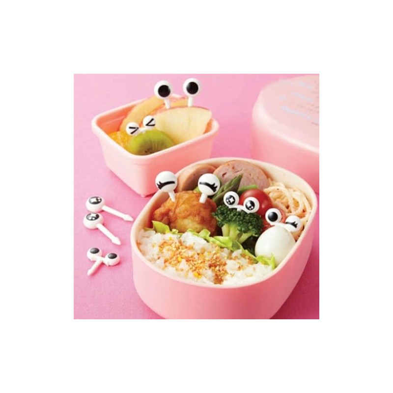 White Cute Mini Food Fruit Picks Kid Forks Bento Lunch