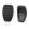 1pc Car Clutch Brake Pedal Rubber Pad Cover Automobile Accessories