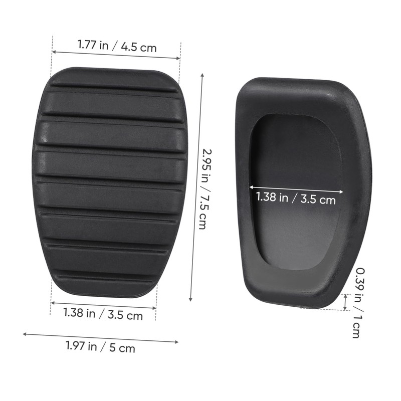 1pc Car Clutch Brake Pedal Rubber Pad Cover Automobile Accessories
