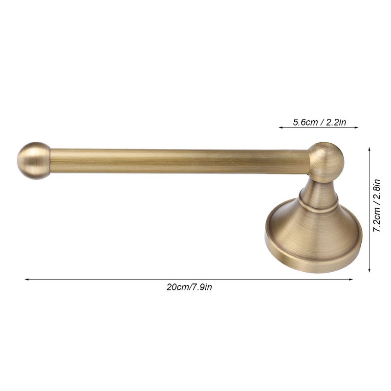 Retro Brass Stainless Steel Wall Mount Toilet Bathroom Tissue Roll