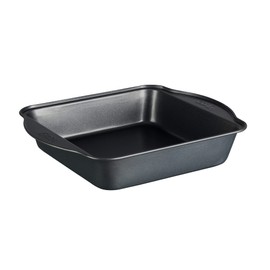 Molde Cuadrado para Hornear de 27 cm Ekco Bakers Secrets Color Negro, Hecho de Acero Inoxidable con Antiadherente de Alta Resistencia