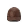 Coach Women's Leather Baseball Hat, Maple, Medium-Large