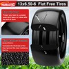 13x6.50-6 Lawn Mower Tires Flat Free,13x6.5-6 Tire and Wheel for