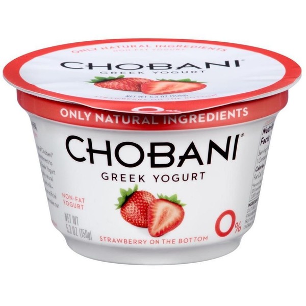 Chobani Strawberry on the Bottom Non Fat Greek Yogurt, 5.3