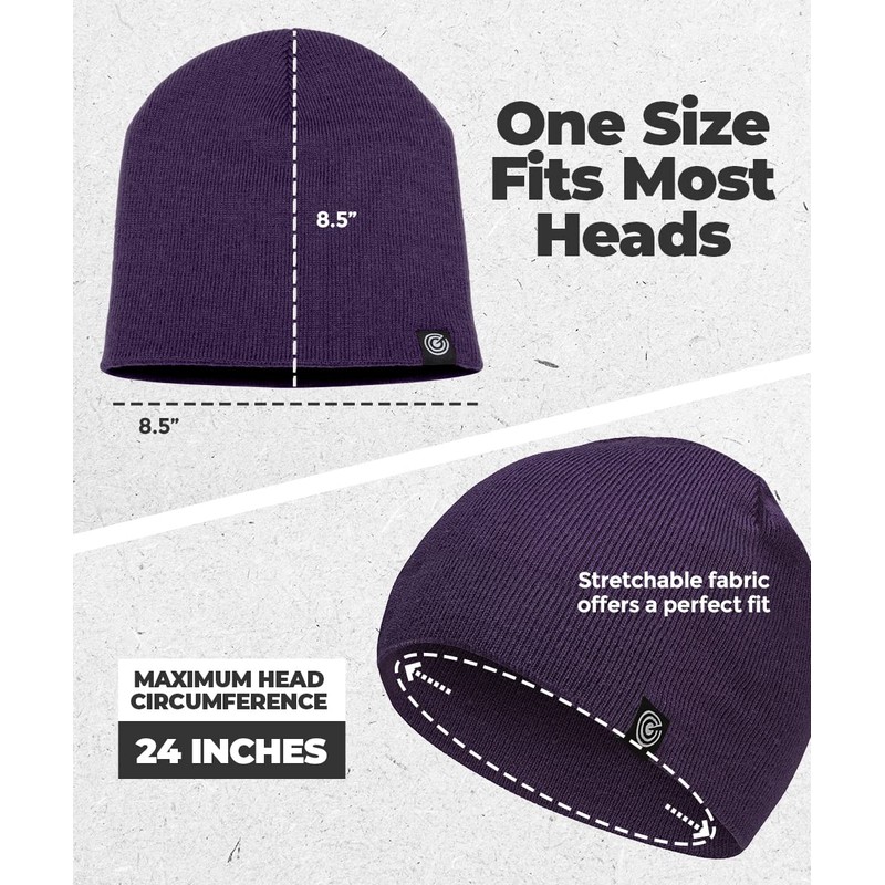 Revony Original Beanie Cap - Soft Knit Beanie Hat -
