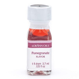 LorAnn Oils Super Strength Flavoring - Used For Candy Making, Flavoring, Baking, Hard Candy, & Flavor Oils - Bold, Natural Flavors 4X Stronger Than Extracts - Pomegranate, Pack of 2, 0.125 fl oz