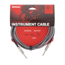 D'Addario Instrument Cable, 1/4", Grey, 10 feet (PW-BG-10BG)