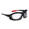 Dynamic Safety EP900C SpectaGoggle "Sealed Foam" Black Strap/Temple Safety Spectacles