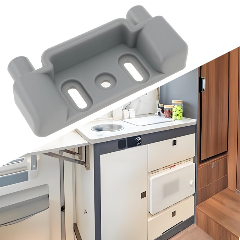EMSea 4pcs Cupboard Door Catch 53x11x25mm for Caravan Motorhome Compatible