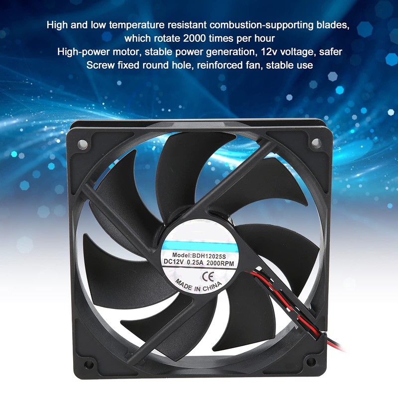 Incubator Fan, Low Noise Strong Wind Incubator Exhaust Fan for