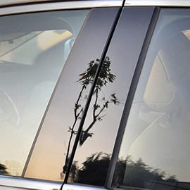 Takelablaze 6pcs Pillar Posts Door Window Trim Glossy Black Auto Side Door Window Pillar Posts Cover Trim Compatible with Malibu 2016 2017 2018 2019 2020 2021 2022 2023