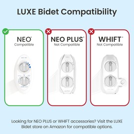 LUXE Bidet 7/8" x 7/8" x 1/2" Shut-Off Valve T-Adapter for Bidets, Only Compatible with NEO Series Bidet Attachments (Original Lever, Chrome Finish)