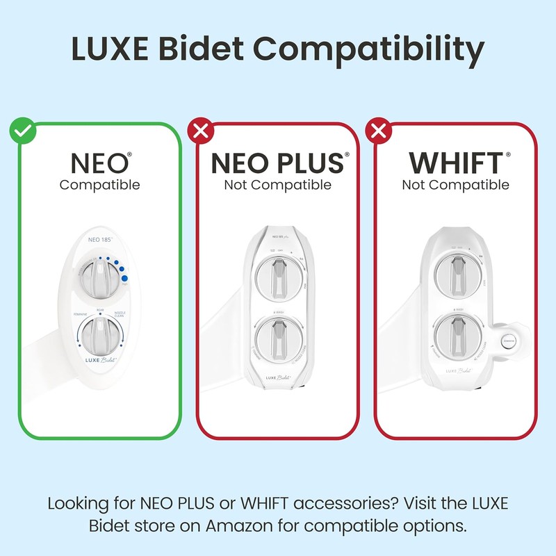 LUXE Bidet 7/8" x 7/8" x 1/2" Shut-Off Valve T-Adapter