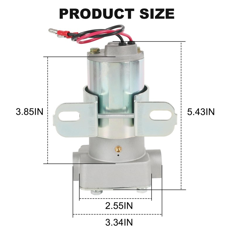 RADHLBNIU 140 GPH Electric Fuel Pump 3/8" NPT Inlet &