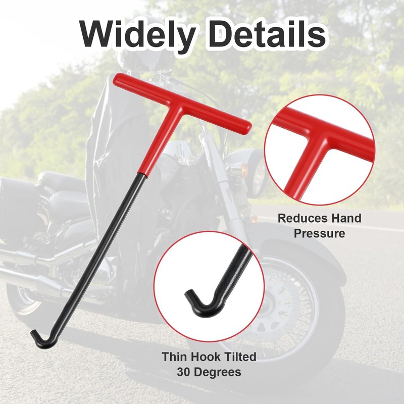 3 Pcs Brake Spring Hook Puller Tool T Shaped Handle
