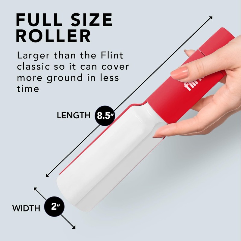 Flint Plus Retractable Lint Remover & Pet Hair Roller for