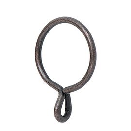 Ivilon Drapery Eyelet Curtain Rings - 1.7" Ring for Curtain Hook Pins, Set of 14 - Oil Rubbed Bronze (ORB)