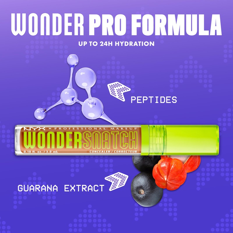 NYX Professional Makeup Wonder Snatch Concealer, Correttore liquido, 24 ore