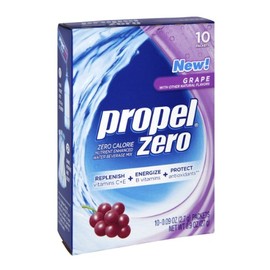 Propel Zero Grape Water Beverage Powder Mix, 10 Packets per Box