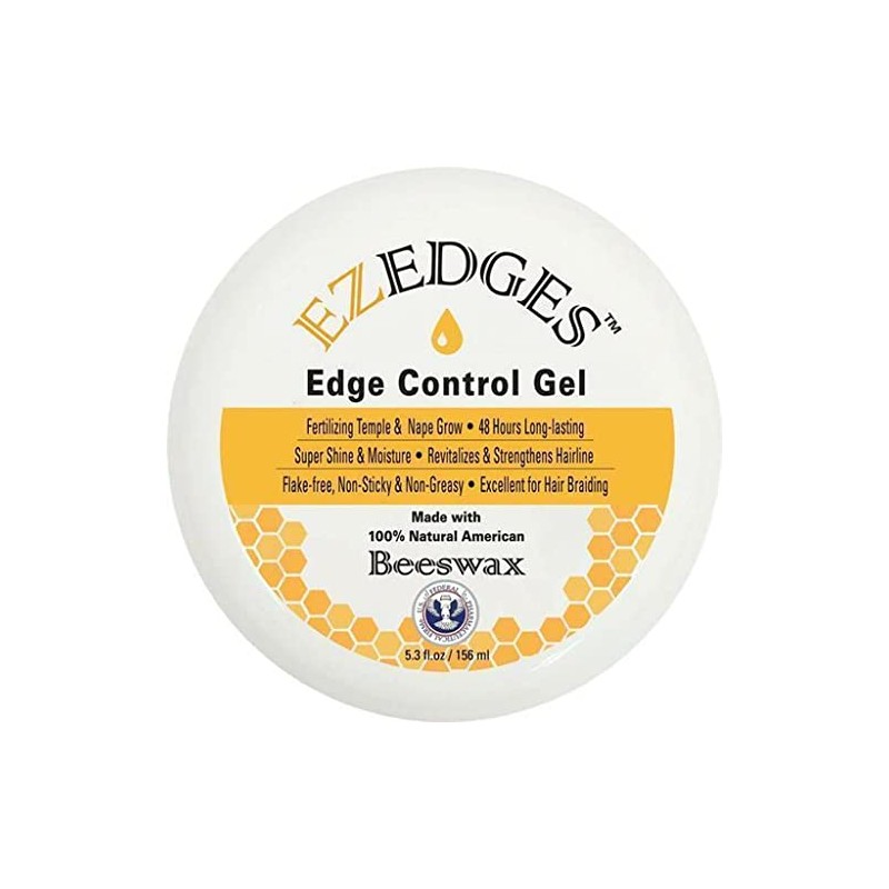 EZEDGES Edge Control Gel with Beeswax (5.3 oz)