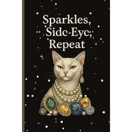 Sparkles, Side-Eye, Repeat – Sassy Glam Cat Notebook: Lined Journal for Women with Attitude | Funny Cat-Themed Gift for Teens, Girls, or You