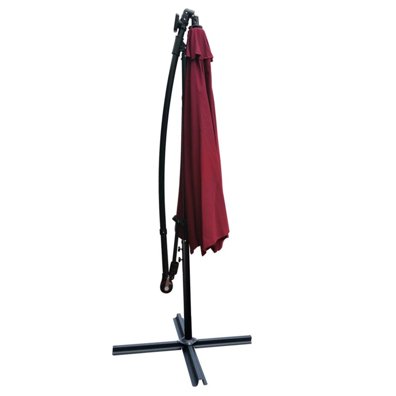 10 ft Outdoor Solar Powered LED Lighted Patio Umbrella Waterproof