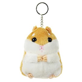 Kögler 11226 - Cute Plush Toy, Chubby Hamster as a Key Ring, Approx. 10 cm Tall, Ideal for Keyrings, Satchels or as a Lucky Charm