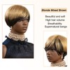 Short Pixie Cut Wigs For Black Women Short Synthetic Ombre