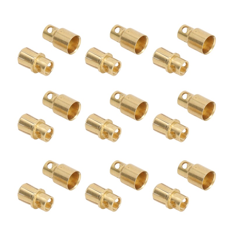 30 Sets Connector Plug 8.0 Gold Plated Brass High Accuracy