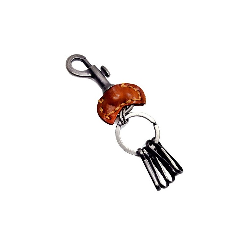 [BLUEVOGUE] 【REAL LEATHER】ビンテージ レザー キーホルダー バイカー 牛革 ;AMKH-035-CA