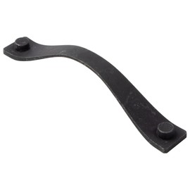 Gedotec Agave Designer Drawer Handle, 160 mm Furniture Handle, Matte Black, 1 Piece, Arc Handle, Kitchen Antique, Vintage Metal Bow Handle for Furniture and Dressers, Door Handle Cabinet Door with