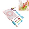 19PCS Kids Baking Set Silicone Nonstick Safe Spatula Brush Whisk