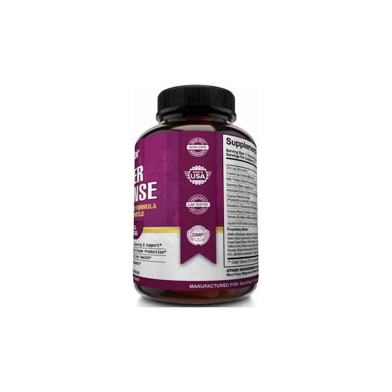 Liver Cleanse (60 Cápsulas) Protector Hepático Hecho En Usa Sabor