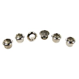 6pc. Shiny Nickel-Plated Guitar Tuner Bushings