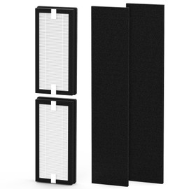 GoKBNY - Paquete de 2 filtros de repuesto HEPA HFD-120-Q compatibles con purificador QuietClean Honey-Well HFD-120-Q (para ASIN: B000ANEPYO)
